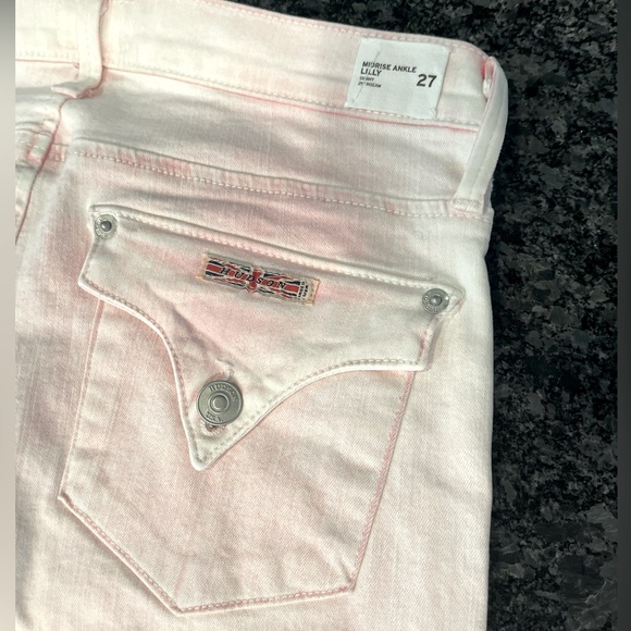 Hudson Pink Midrise Ankle LILLY Skinny Jeans - Picture 8 of 13